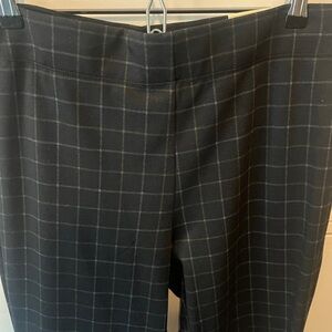 NWT Max Studio Black Checkered High Waisted Ankle Length Skinny Pants Size Large